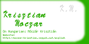 krisztian moczar business card